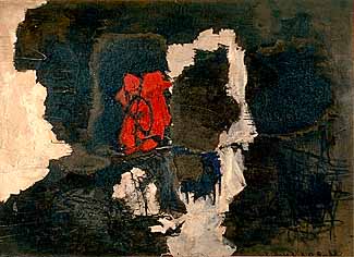 Voulkos Painting Passing Red